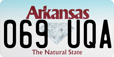 AR license plate 069UQA