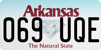 AR license plate 069UQE