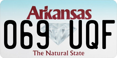 AR license plate 069UQF