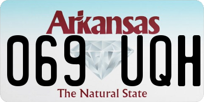 AR license plate 069UQH