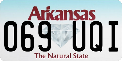 AR license plate 069UQI
