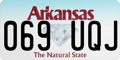 AR license plate 069UQJ