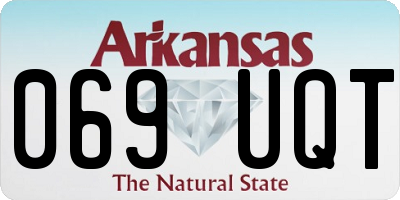 AR license plate 069UQT