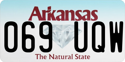 AR license plate 069UQW