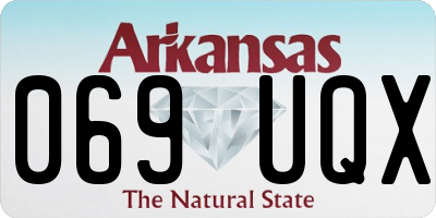 AR license plate 069UQX