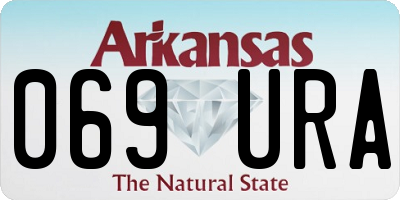 AR license plate 069URA