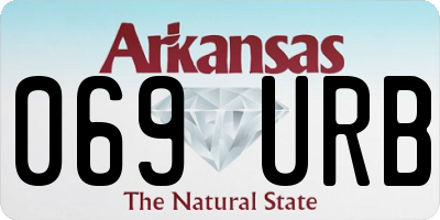 AR license plate 069URB