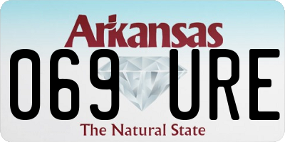AR license plate 069URE