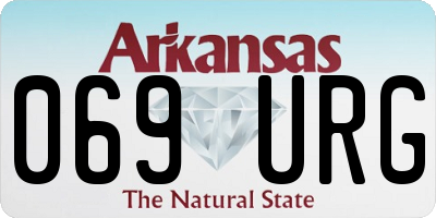 AR license plate 069URG