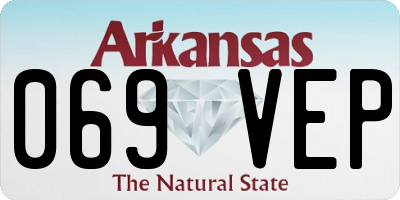 AR license plate 069VEP
