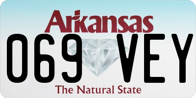 AR license plate 069VEY