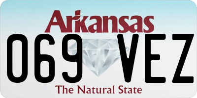AR license plate 069VEZ