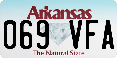AR license plate 069VFA