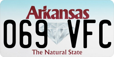AR license plate 069VFC