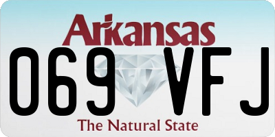 AR license plate 069VFJ