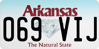 AR license plate 069VIJ