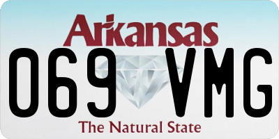AR license plate 069VMG