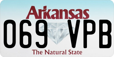 AR license plate 069VPB