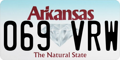 AR license plate 069VRW