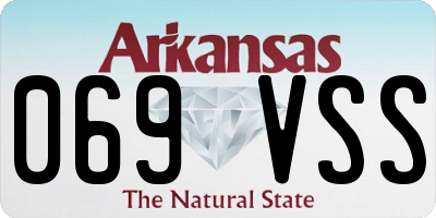 AR license plate 069VSS