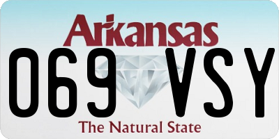 AR license plate 069VSY