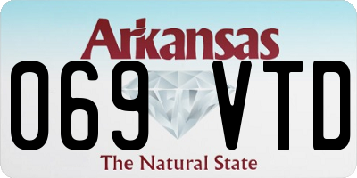 AR license plate 069VTD