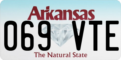 AR license plate 069VTE