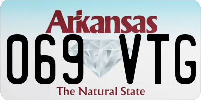 AR license plate 069VTG