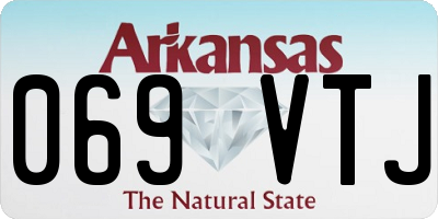 AR license plate 069VTJ