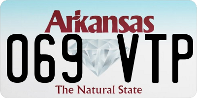 AR license plate 069VTP