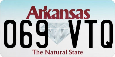 AR license plate 069VTQ