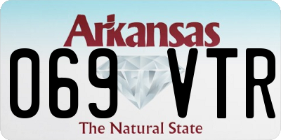 AR license plate 069VTR
