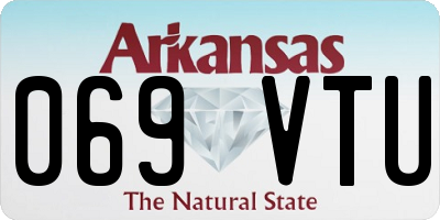 AR license plate 069VTU