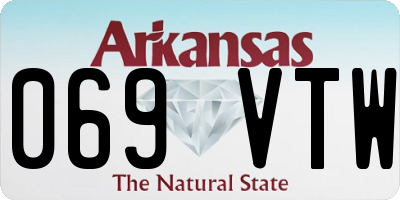 AR license plate 069VTW