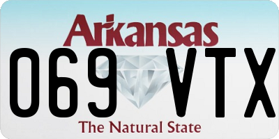 AR license plate 069VTX