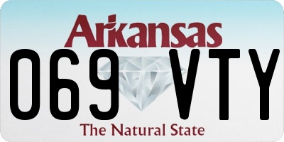 AR license plate 069VTY