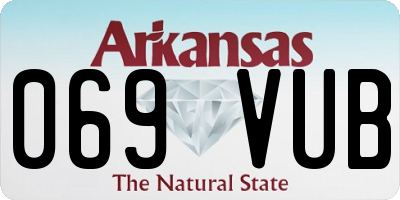 AR license plate 069VUB