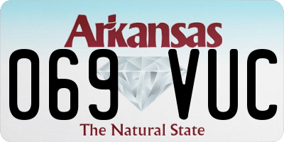 AR license plate 069VUC