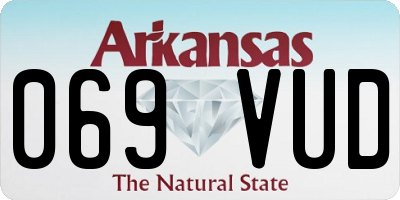 AR license plate 069VUD
