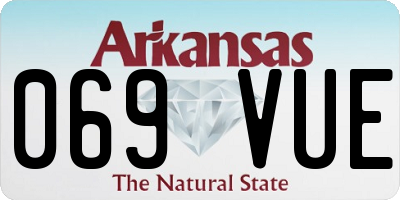 AR license plate 069VUE