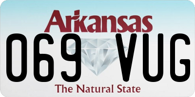 AR license plate 069VUG