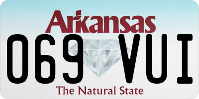 AR license plate 069VUI