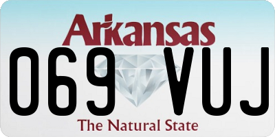 AR license plate 069VUJ