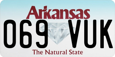 AR license plate 069VUK