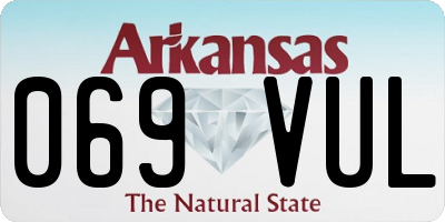 AR license plate 069VUL