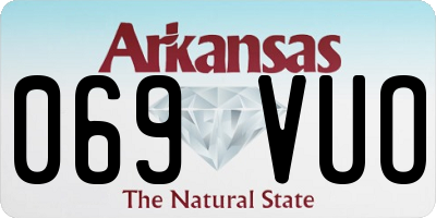 AR license plate 069VUO