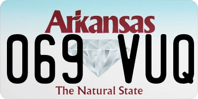 AR license plate 069VUQ