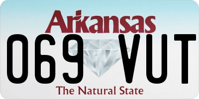 AR license plate 069VUT