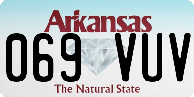 AR license plate 069VUV