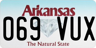 AR license plate 069VUX
